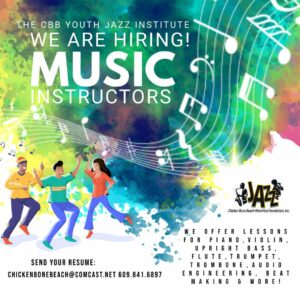 We Are Hiring Music Instructors Poster